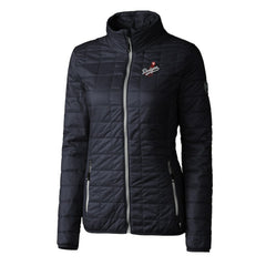 Los Angeles Dodgers Cutter & Buck Women's Rainier PrimaLoft Eco Insulated Full-Zip Puffer Jacket - Navy Jackets