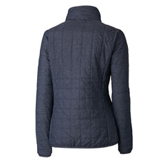 Los Angeles Dodgers Cutter & Buck Women's Rainier PrimaLoft Eco Insulated Full-Zip Puffer Jacket - Anthracite Jackets