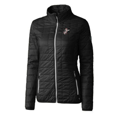 Cincinnati Reds Cutter & Buck Women's Cooperstown Collection Rainier PrimaLoft Eco Insulated Full-Zip Puffer Jacket - Black Jackets