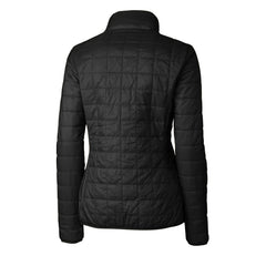 Cincinnati Reds Cutter & Buck Women's Cooperstown Collection Rainier PrimaLoft Eco Insulated Full-Zip Puffer Jacket - Black Jackets