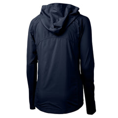 Los Angeles Dodgers Cutter & Buck Women's  Adapt Eco Knit Hybrid Recycled Full-Zip Hoodie - Navy Hoodies