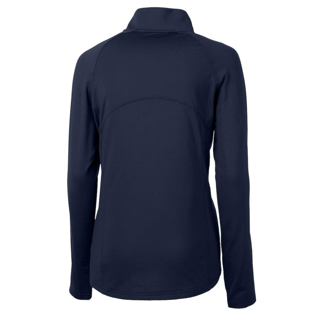 Boston Red Sox Cutter & Buck Women's  DryTec Adapt Eco Knit Stretch Recycled Raglan Half-Zip Top - Navy Tops