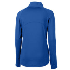 Los Angeles Dodgers Cutter & Buck Women's  DryTec Adapt Eco Knit Stretch Recycled Raglan Half-Zip Top - Royal Tops