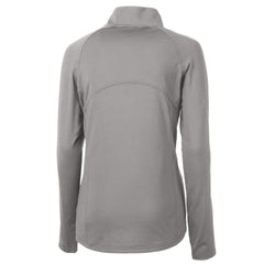 Los Angeles Dodgers Cutter & Buck Women's  DryTec Adapt Eco Knit Stretch Recycled Raglan Half-Zip Top - Gray Tops
