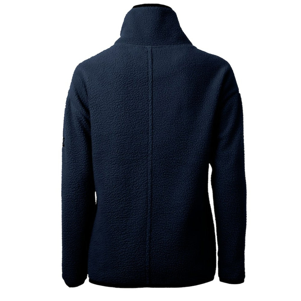 Chicago Cubs Cutter & Buck Women's Cooperstown Collection Cascade Eco Sherpa Fleece Half-Zip Pullover Jacket - Navy Jackets