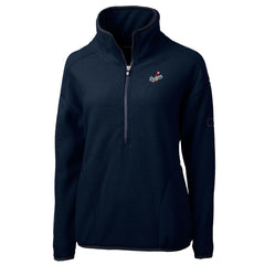 Los Angeles Dodgers Cutter & Buck Women's  Cascade Eco Sherpa Fleece Half-Zip Pullover Jacket - Navy Jackets