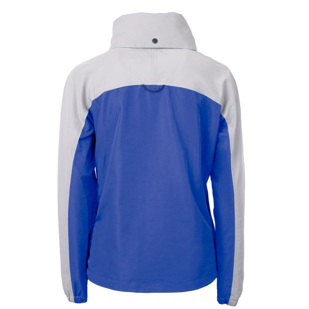 Atlanta Braves Cutter & Buck Women's  Charter Eco Recycled Half-Zip Anorak Jacket - Royal Jackets