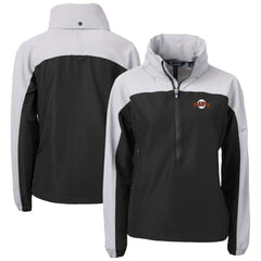 San Francisco Giants Cutter & Buck Women's  Charter Eco Recycled Half-Zip Anorak Jacket - Black Jackets