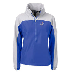 Los Angeles Dodgers Cutter & Buck Women's  Charter Eco Recycled Half-Zip Anorak Jacket - Royal Jackets