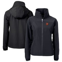 Baltimore Orioles Cutter & Buck Women's  Charter Eco Recycled Full-Zip Jacket - Black Jackets