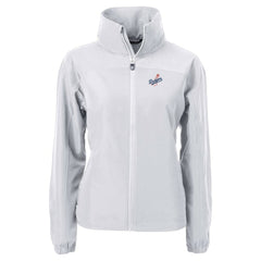 Los Angeles Dodgers Cutter & Buck Women's  Charter Eco Recycled Full-Zip Jacket - Gray Jackets