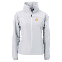Seattle Mariners Cutter & Buck Women's  Charter Eco Recycled Full-Zip Jacket - Gray Jackets