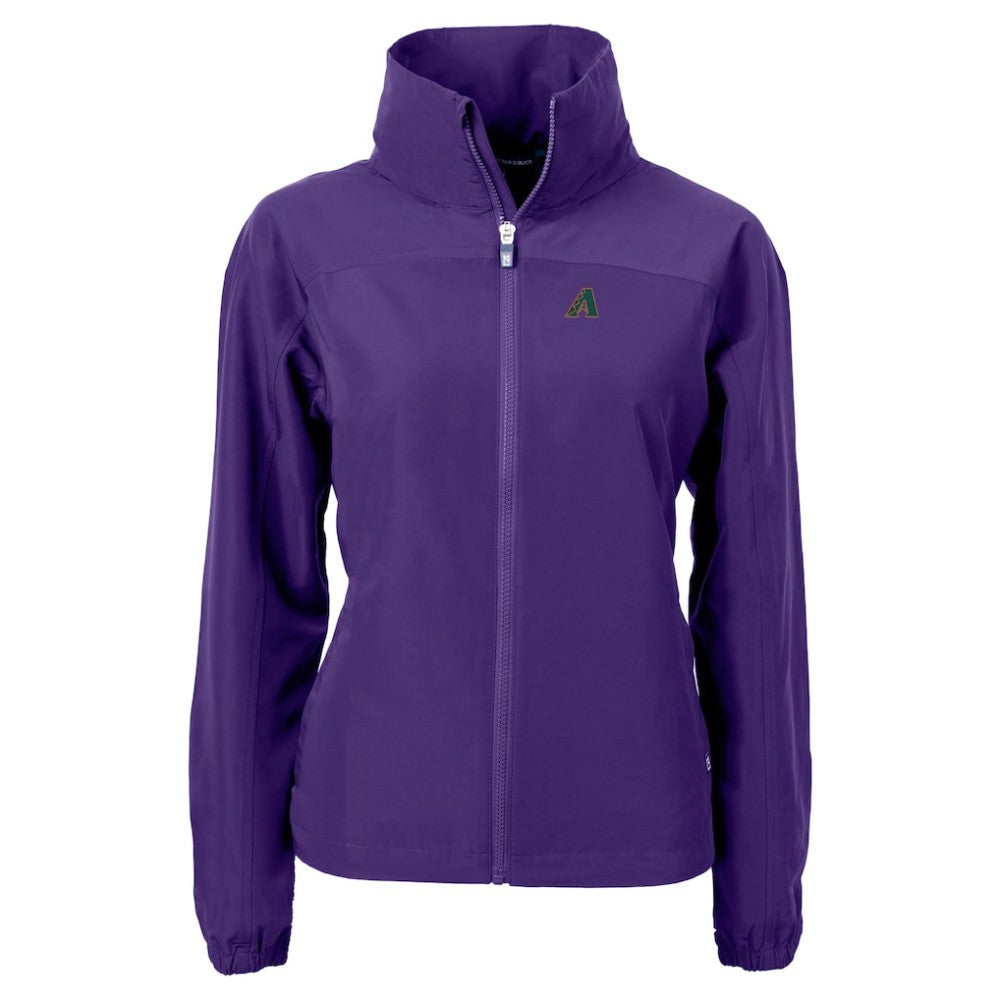 Arizona Diamondbacks Cutter & Buck Women's Charter Eco Recycled Full-Zip Jacket - Purple Jackets