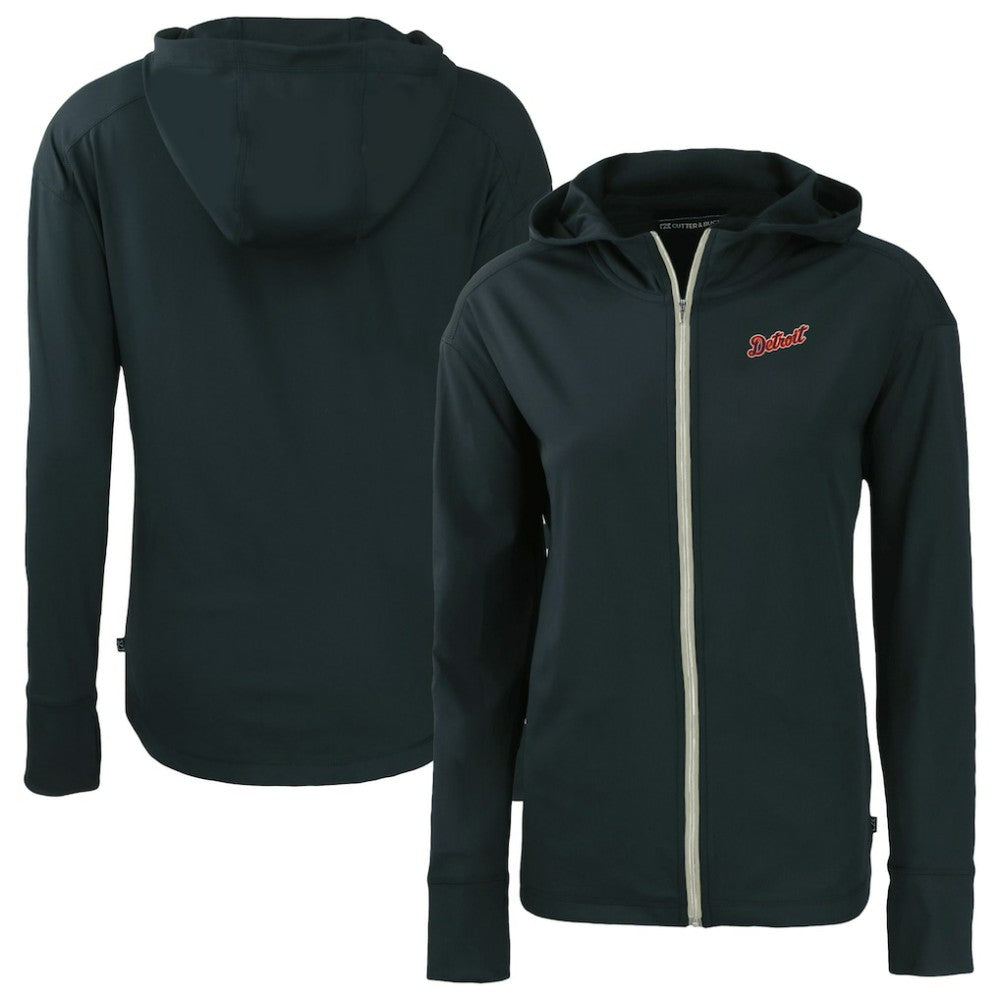 Detroit Tigers Cutter & Buck Women's  Daybreak Eco Recycled Full-Zip Hoodie Jacket - Navy Jackets