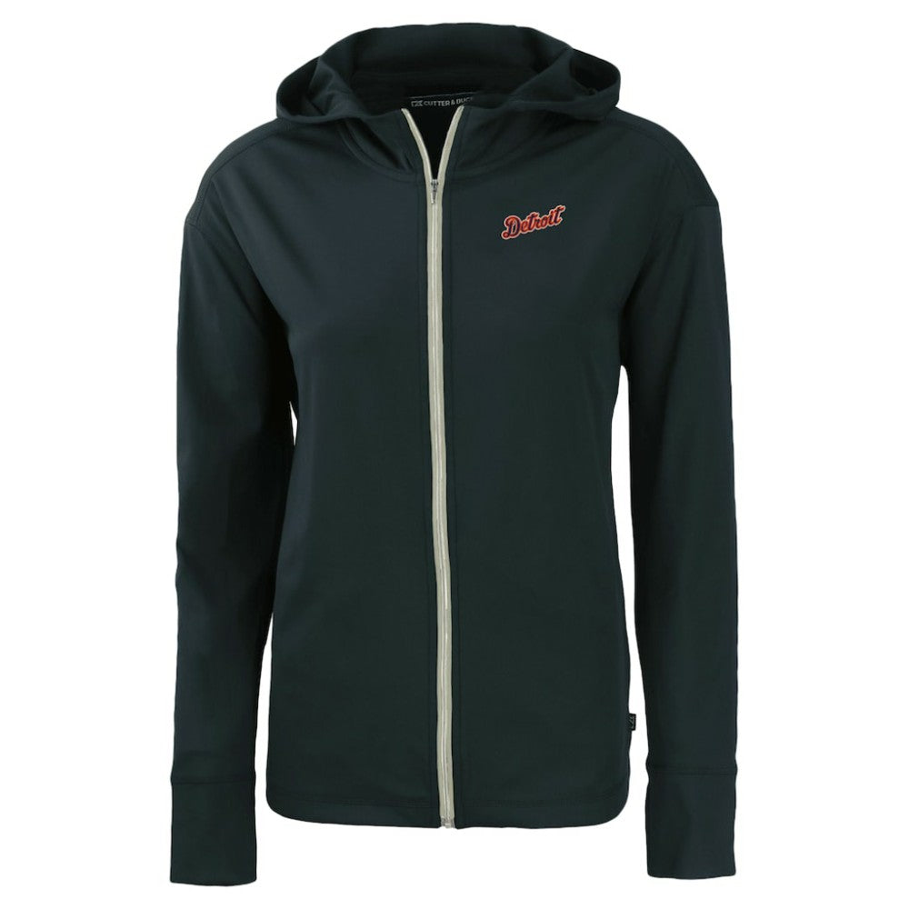 Detroit Tigers Cutter & Buck Women's  Daybreak Eco Recycled Full-Zip Hoodie Jacket - Navy Jackets