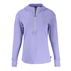 Colorado Rockies Cutter & Buck Women's Daybreak Eco Recycled Half-Zip Hoodie - Purple Hoodies