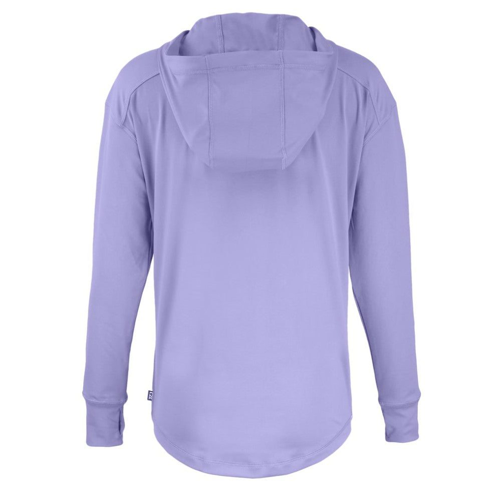 Colorado Rockies Cutter & Buck Women's Daybreak Eco Recycled Half-Zip Hoodie - Purple Hoodies