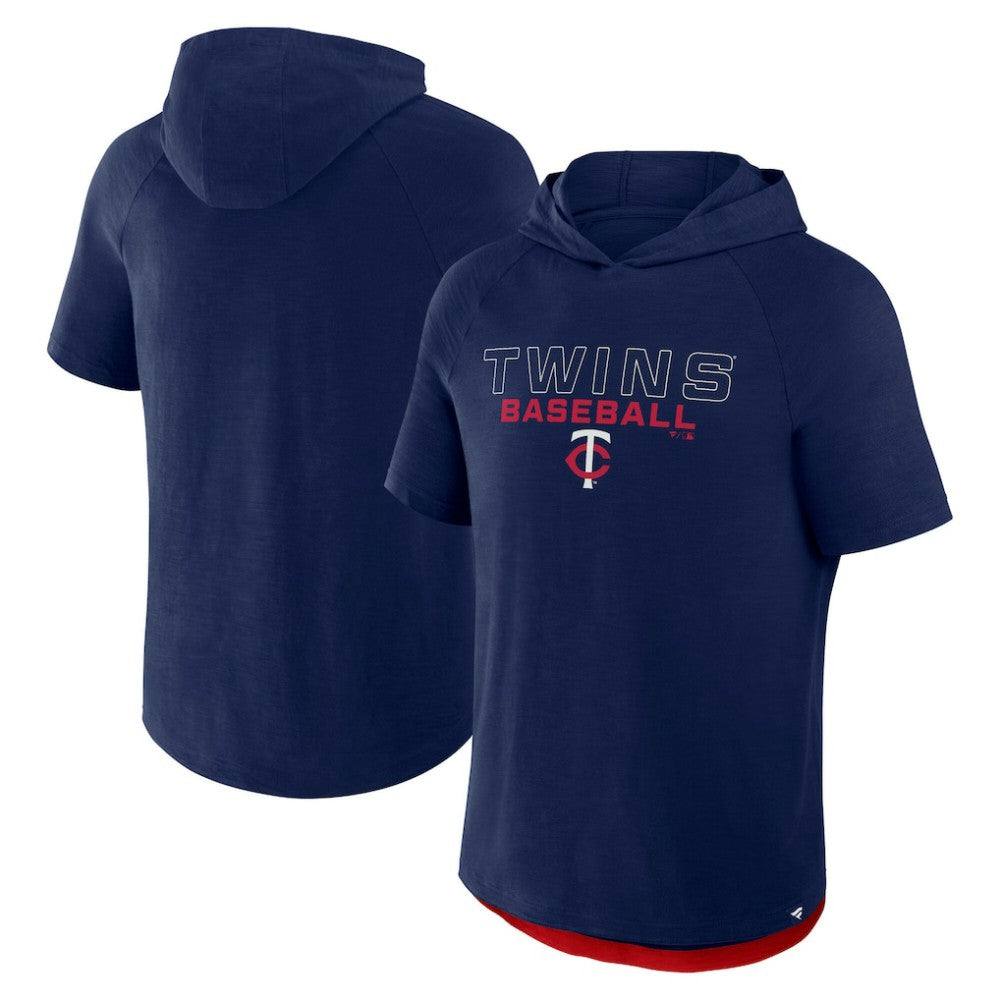 Minnesota Twins Fanatics Clubhouse Optimal Play Raglan Hoodie T-Shirt - Navy Hoodies