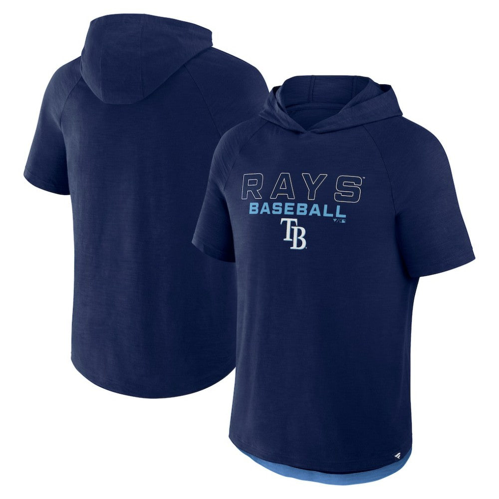 Tampa Bay Rays Fanatics Clubhouse Optimal Play Raglan Hoodie T-Shirt - Navy Hoodies