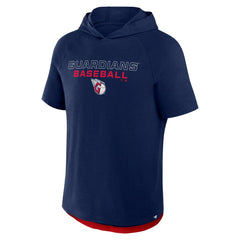Cleveland Guardians Fanatics Clubhouse Optimal Play Raglan Hoodie T-Shirt - Navy Hoodies