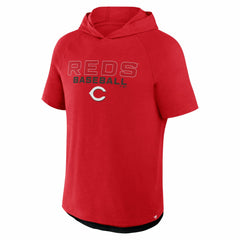 Cincinnati Reds Fanatics Clubhouse Optimal Play Raglan Hoodie T-Shirt - Red Hoodies