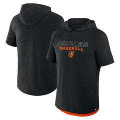 Baltimore Orioles Fanatics Clubhouse Optimal Play Raglan Hoodie T-Shirt - Black Hoodies