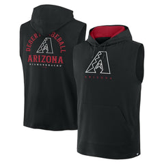 Arizona Diamondbacks Fanatics Fire Speed Sleeveless Pullover Hoodie - Black Hoodies