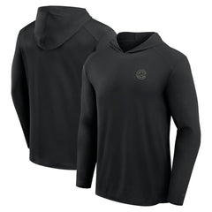 Chicago Cubs Fanatics Front Office Power Mono Long Sleeve Hoodie T-Shirt - Black Hoodies