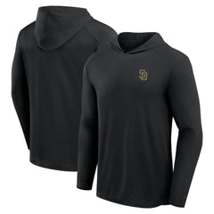 San Diego Padres Fanatics Front Office Power Mono Long Sleeve Hoodie T-Shirt - Black Hoodies