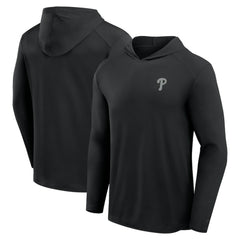 Philadelphia Phillies Fanatics Front Office Power Mono Long Sleeve Hoodie T-Shirt - Black Hoodies