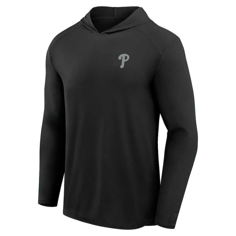 Philadelphia Phillies Fanatics Front Office Power Mono Long Sleeve Hoodie T-Shirt - Black Hoodies