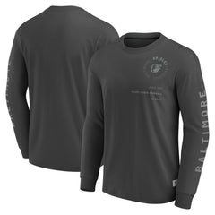 Baltimore Orioles Fanatics Elements Future Ground Tonal Info Long Sleeve T-Shirt - Charcoal T-shirts