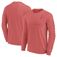 Philadelphia Phillies Fanatics Elements Future Ground Tonal Info Long Sleeve T-Shirt - Red T-shirts