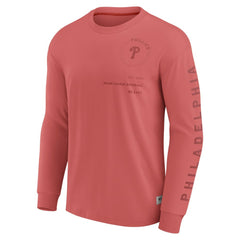 Philadelphia Phillies Fanatics Elements Future Ground Tonal Info Long Sleeve T-Shirt - Red T-shirts