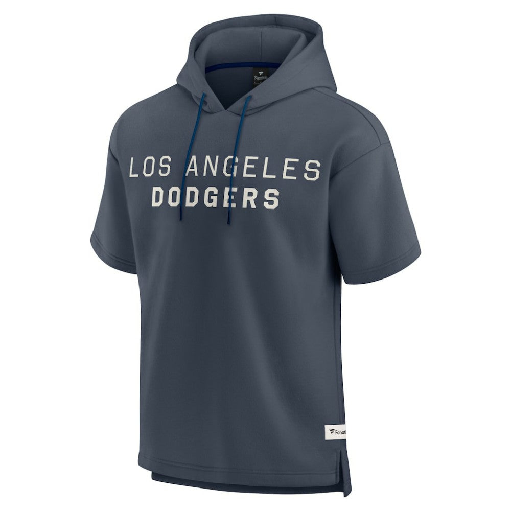 Los Angeles Dodgers Fanatics Elements Future Ground Lettering Short Sleeve Pullover Hoodie - Blue Hoodies