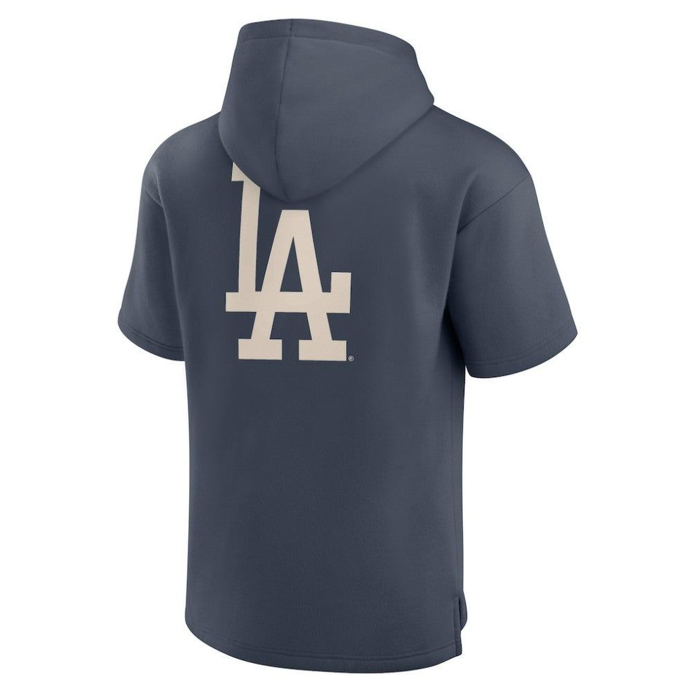 Los Angeles Dodgers Fanatics Elements Future Ground Lettering Short Sleeve Pullover Hoodie - Blue Hoodies