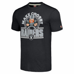 Maxx Crosby Las Vegas Raiders Homage Unisex Caricature Player Tri-Blend T-Shirt Charcoal