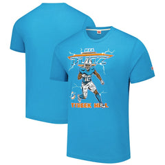 Tyreek Hill Miami Dolphins Homage Unisex NFL Blitz Player Tri-Blend T-Shirt Heathered Aqua