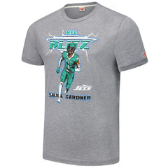 Ahmad Sauce Gardner New York Jets Homage Unisex NFL Blitz Player Tri-Blend T-Shirt Heathered Gray