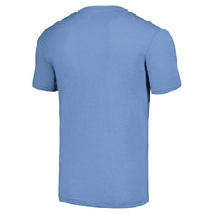 Justin Herbert Los Angeles Chargers Homage Unisex NFL Blitz Player Tri-Blend T-Shirt Heathered Powder Blue