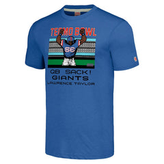 Lawrence Taylor New York Giants Homage Unisex Tecmo Bowl Retired Player Graphic Tri-Blend T-Shirt Royal