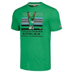 Randall Cunningham Philadelphia Eagles Homage Unisex Tecmo Bowl Retired Player Graphic Tri-Blend T-Shirt Kelly Green