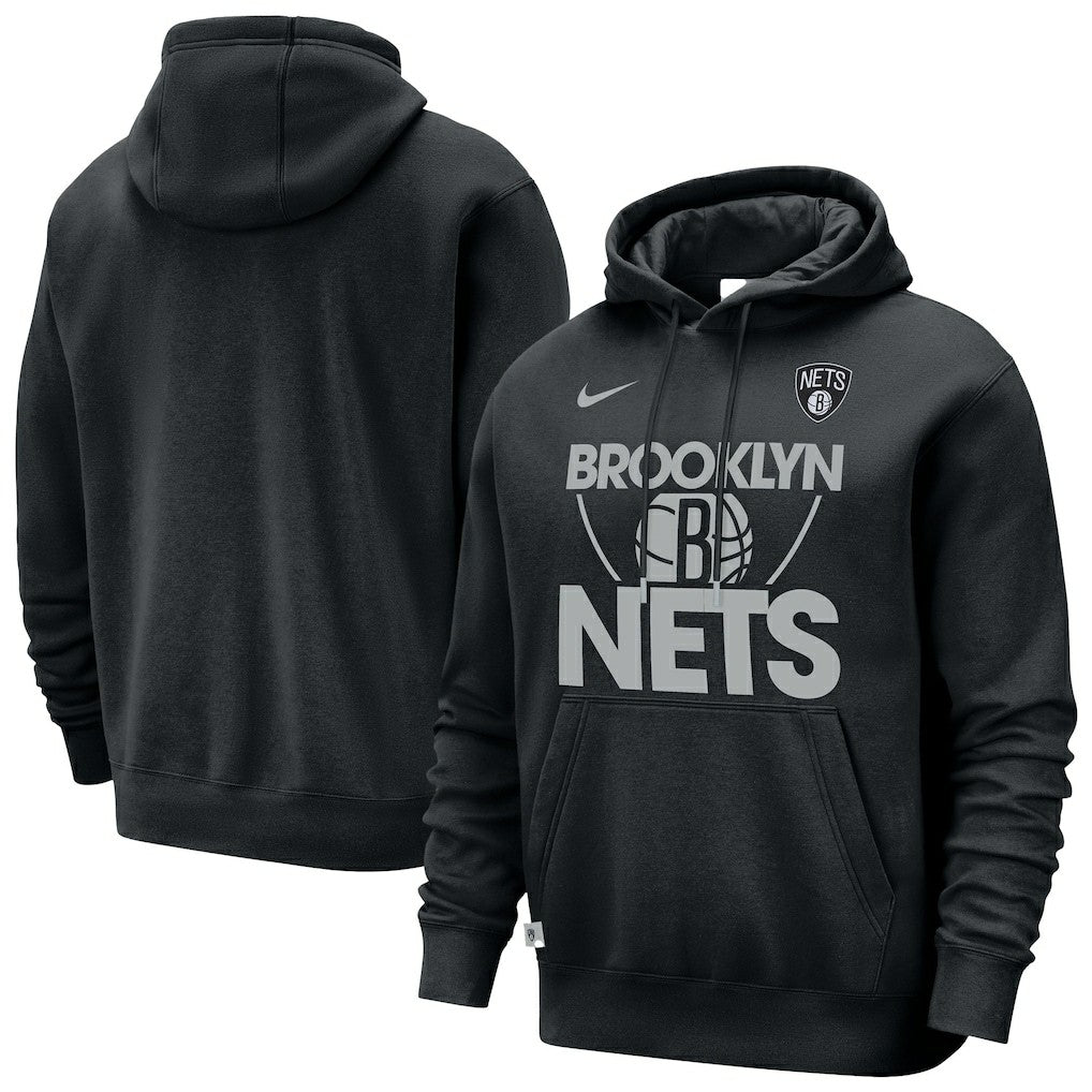 Brooklyn Nets Courtside Club Pullover Hoodie Black
