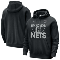 Brooklyn Nets Courtside Club Pullover Hoodie Black
