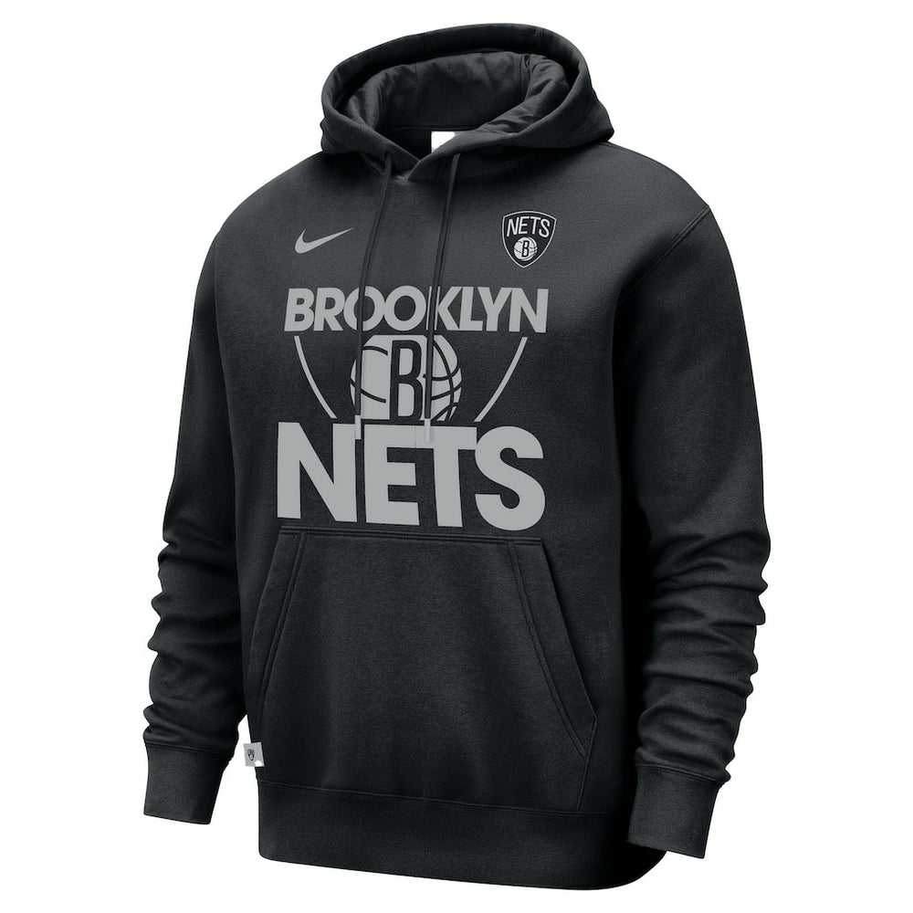 Brooklyn Nets Courtside Club Pullover Hoodie Black