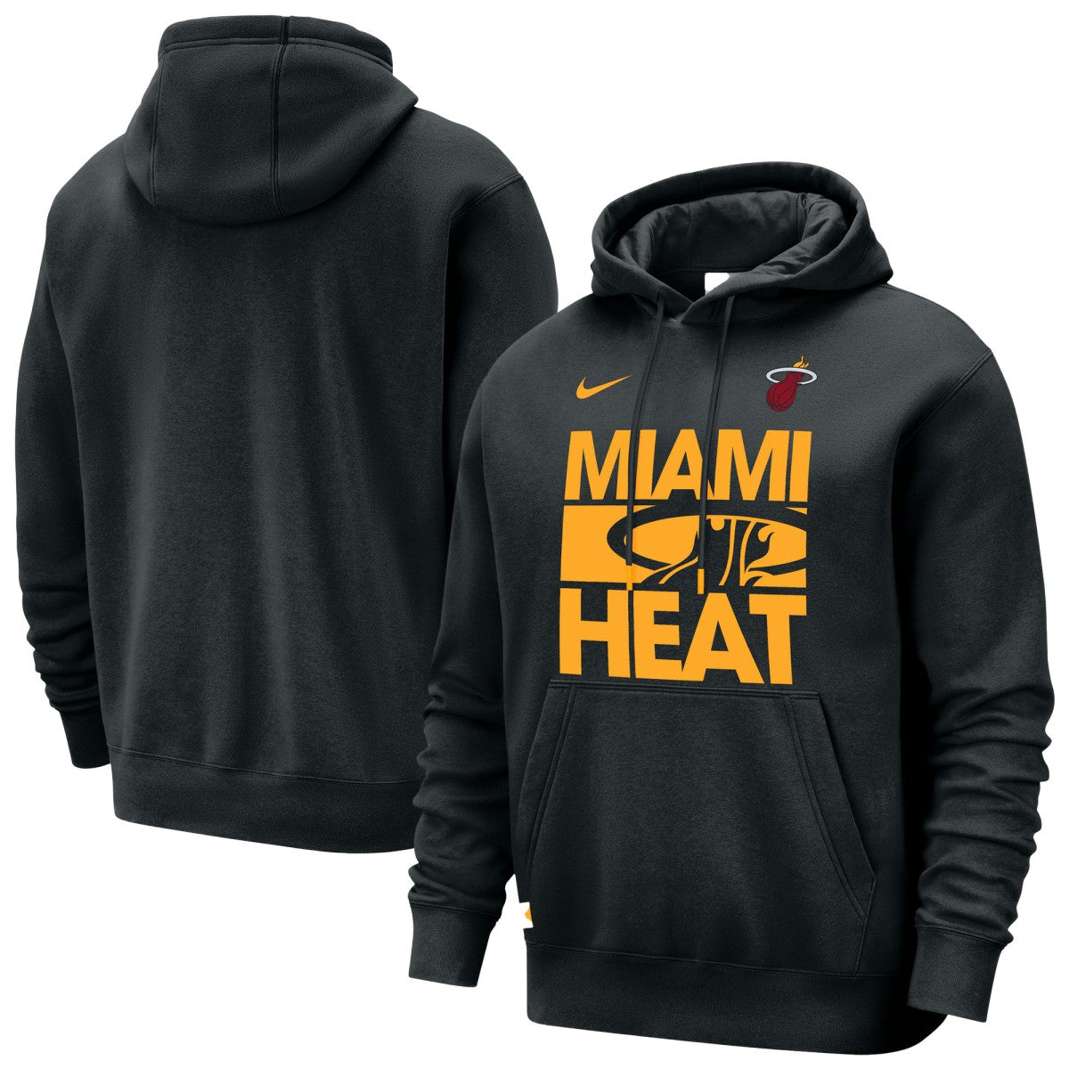 Miami Heat Courtside Club Pullover Hoodie Black