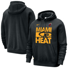 Miami Heat Courtside Club Pullover Hoodie Black