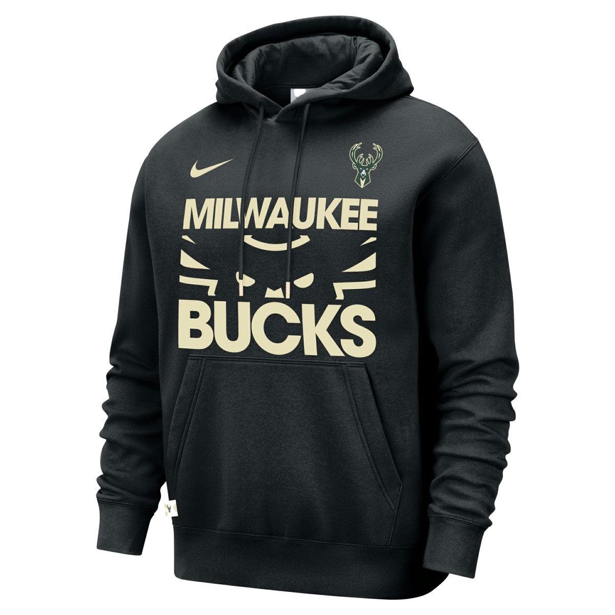 Milwaukee Bucks Courtside Club Pullover Hoodie Black