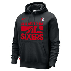 Philadelphia 76ers Courtside Club Pullover Hoodie Black