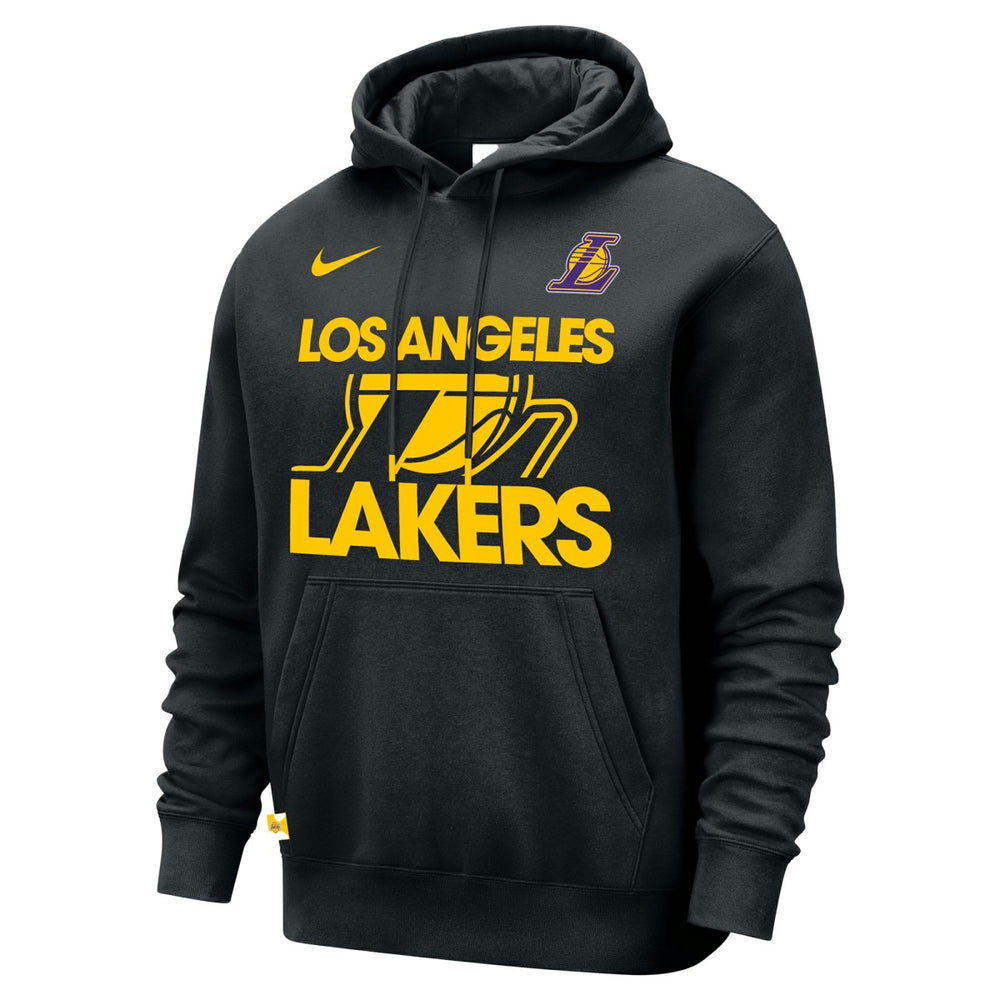Los Angeles Lakers Courtside Club Pullover Hoodie Black